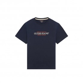 тениска,мъжки,тениски,guess,jeans,gj,cn,reg,american,trad,short,sleeve,t,shirt,daring,ocean,(blue)