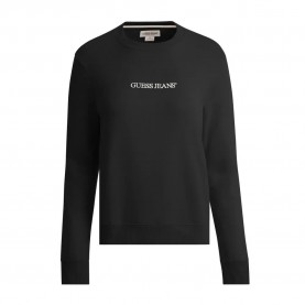 блуза,дамски,блузи,guess,jeans,gj,cn,reg,logo,emb,sweatshirt,black