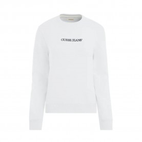 блуза,дамски,блузи,guess,jeans,gj,cn,reg,logo,emb,sweatshirt,pure,white,(white)