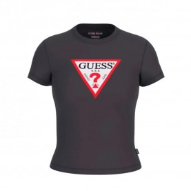 тениска,дамски,тениски,guess,jeans,gj,cn,slim,iconic,short,sleeve,t,shirt,grey,(jet,black,a996)