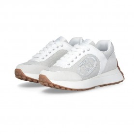 маратонки,дамски,маратонки,liu·jo,lolo,17,trainers,cow,suede,lurex,mesh,purity,(white)