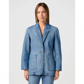 бебешко,яке,дамски,якета,и,палта,wrangler,blazer,denim,jacket,baby,blue,(blue)