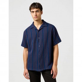 риза,с,къс,ръкав,мъжки,ризи,wrangler,resort,short,sleeve,shirt,blue,(navy,stripe)