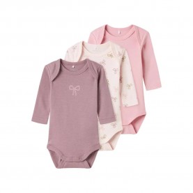 детски,облекла,за,момичета,name,it,bow,long,sleeve,body,3,units,beige,pink,(barely,pink)