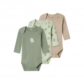 детски,облекла,за,момчета,name,it,elephant,long,sleeve,body,3,units,beige,green,(sea,foam)