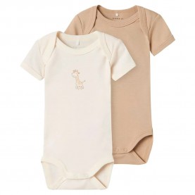 детски,облекла,за,момчета,name,it,giraffe,short,sleeve,body,3,units,beige,(jet,stream)