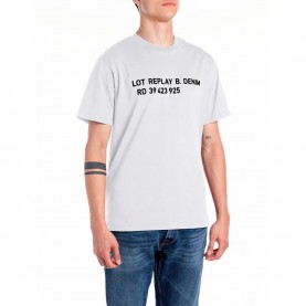 тениска,мъжки,тениски,replay,m3021.000.2660,short,sleeve,t,shirt,natural,white,(white)