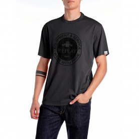 тениска,мъжки,тениски,replay,m3030.000.23806g,short,sleeve,t,shirt,blackboard,(black)