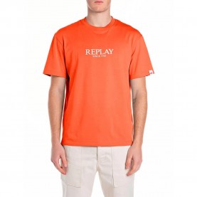 тениска,мъжки,тениски,replay,m3031.000.2660,short,sleeve,t,shirt,orange,(carrot)