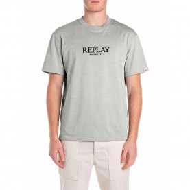 тениска,мъжки,тениски,replay,m3031.000.2660,short,sleeve,t,shirt,light,grey,melange,(grey)