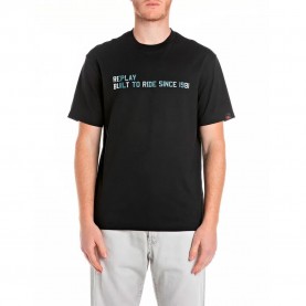тениска,мъжки,тениски,replay,m3032.000.2660,short,sleeve,t,shirt,black