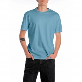 тениска,мъжки,тениски,replay,m3097.000.2660,short,sleeve,t,shirt,blue,(grigio,medio)