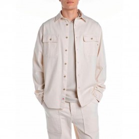 риза,с,дълъг,ръкав,мъжки,ризи,replay,m4147.000.840048a,long,sleeve,shirt,ecrù,(beige)