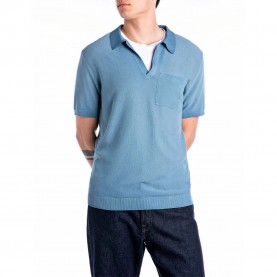 блуза,с,яка,мъжки,блузи,с,яка,replay,uk4704.000.g20785a,short,sleeve,polo,blue,(steel,blue)