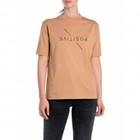 тениска,дамски,тениски,replay,w3379a.000.22662,short,sleeve,t,shirt,tan,(brown)