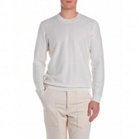 блуза,мъжки,пуловери,replay,uk4717.000.g21280g,sweater,white,(ice)