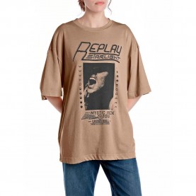 тениска,дамски,тениски,replay,w3399.000.23792gd,short,sleeve,t,shirt,brown