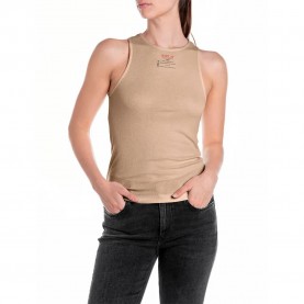 тениска,дамски,тениски,replay,w3398.000.23745,sleeveless,t,shirt,sand,(beige)