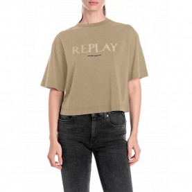 тениска,дамски,тениски,replay,w3410.000.22658m,short,sleeve,t,shirt,brown