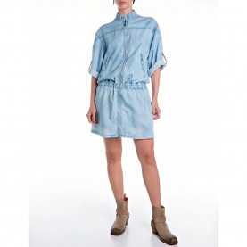 рокля,дамски,поли,и,рокли,replay,w9220.000.54e87b,short,sleeve,short,dress,blue