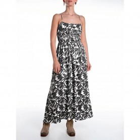 рокля,дамски,поли,и,рокли,replay,w9168.000.75014,sleeveless,long,dress,black,natural,white,(black)