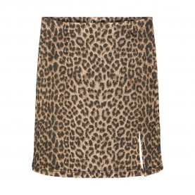 пола,дамски,поли,и,рокли,vero,moda,nelly,high,waist,short,skirt,brown,(silver,mink,leopard)