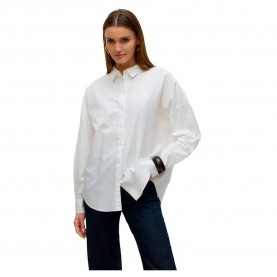 риза,с,дълъг,ръкав,дамски,блузи,дамски,ризи,vero,moda,paris,loose,oxford,long,sleeve,shirt,snow,white,(white)