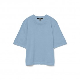 блуза,дамски,пуловери,дамски,плетени,дрехи,vero,moda,silje,2,4,oversize,short,sleeve,sweater,cashmere,blue,(blue)