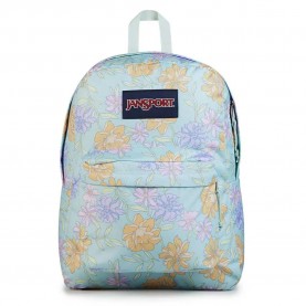 раница,раници,jansport,superbreak,one,25l,backpack,faded,floral,fresh,mint,(blue)