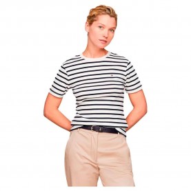 тениска,дамски,тениски,tommy,hilfiger,slim,cody,short,sleeve,t,shirt,white