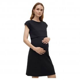 рокля,дамски,поли,и,рокли,mamalicious,skye,june,short,sleeve,short,dress,black