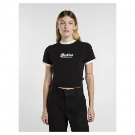 тениска,дамски,тениски,dickies,lewistown,ringer,short,sleeve,t,shirt,black,(black)