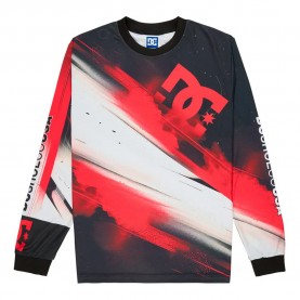 блуза,мъжки,пуловери,dc,shoes,burn,out,sweater,racing,red,(black)