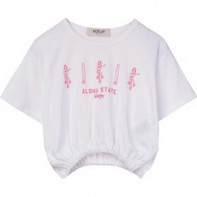 тениска,детски,тениски,replay,sg7301.050.2660,short,sleeve,t,shirt,white