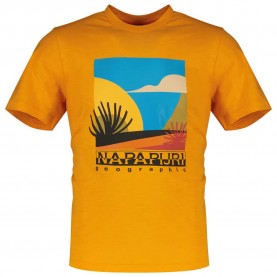 тениска,мъжки,тениски,napapijri,arbia,short,sleeve,t,shirt,apricot,(orange)