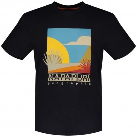тениска,мъжки,тениски,napapijri,arbia,short,sleeve,t,shirt,black,(blue,marine)