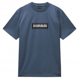 тениска,мъжки,тениски,napapijri,box,logo,short,sleeve,t,shirt,stormy,weat,(blue)