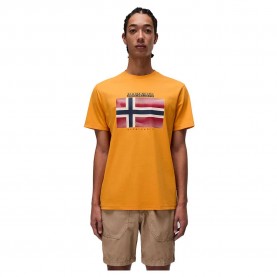 тениска,мъжки,тениски,napapijri,lari,short,sleeve,t,shirt,orange,(apricot)