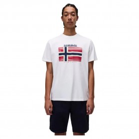 тениска,мъжки,тениски,napapijri,lari,short,sleeve,t,shirt,white,(white,heron)