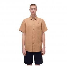 риза,с,къс,ръкав,мъжки,ризи,napapijri,linen,short,sleeve,shirt,tannin,(beige)