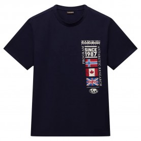 тениска,мъжки,тениски,napapijri,turin,short,sleeve,t,shirt,blue,marine,(blue)