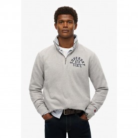 блуза,мъжки,пуловери,superdry,athletic,ess,half,zip,sweatshirt,grey