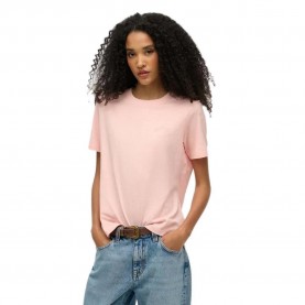 Тениска Superdry Essential Logo Emb short sleeve T-shirt - Pink (Pale Rose Pink) тениска,дамски,тениски,superdry,essential,logo,emb,short,sleeve,t,shirt,pink,(pale,rose,pink)