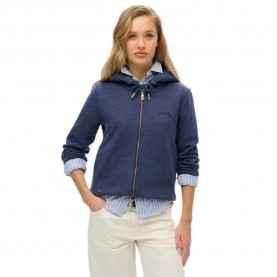 блуза,дамски,блузи,superdry,essential,logo,full,zip,sweatshirt,princedom,blue,marl,(blue)