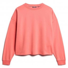 блуза,дамски,блузи,superdry,essential,logo,gd,relax,sweatshirt,fiery,coral,(orange)