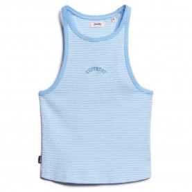 потник,дамски,топове,superdry,essential,logo,stripe,racer,sleeveless,top,bluebell,stripe,(blue)