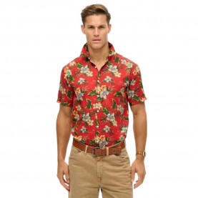 риза,с,къс,ръкав,мъжки,ризи,superdry,hawaiian,print,short,sleeve,shirt,botanical,red,(red)