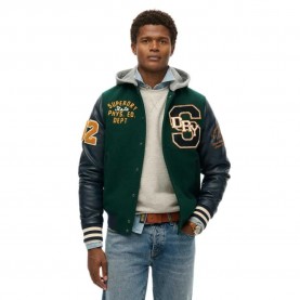 яке,мъжки,якета,superdry,hooded,college,patched,bomber,jacket,green