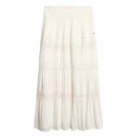 пола,дамски,поли,и,рокли,superdry,ibiza,lace,mix,long,skirt,white