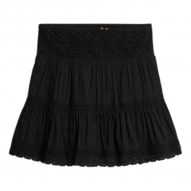пола,дамски,поли,и,рокли,superdry,ibiza,lace,mix,short,skirt,black